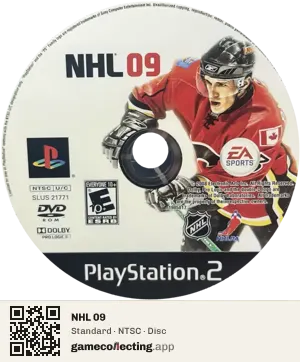 NHL 09 PlayStation 2, NTSC disc