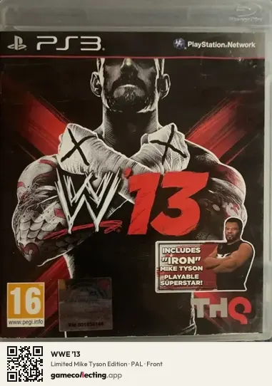 WWE '13 PlayStation 3, PAL box front