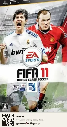 FIFA 11 PlayStation Portable, Asia box front