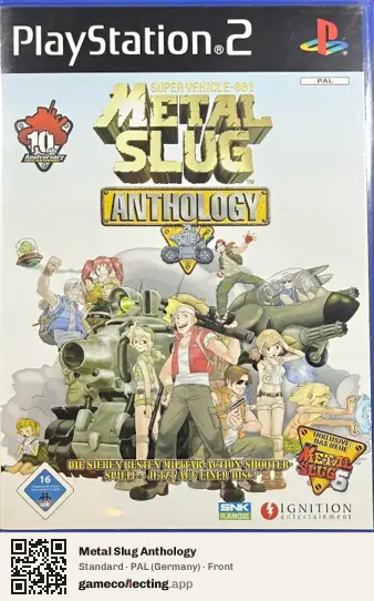 Metal Slug Anthology PlayStation 2, Germany box front