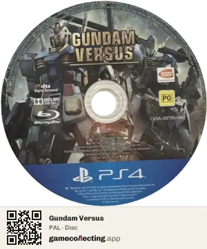 Gundam Versus PlayStation 4, PAL disc