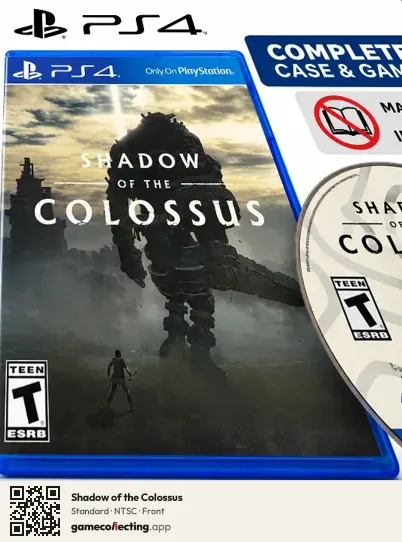 Shadow of the Colossus PlayStation 4, NTSC box front