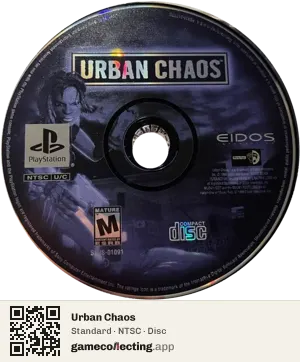 Urban Chaos PlayStation, NTSC disc