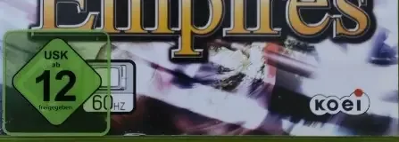 Dynasty Warriors 5: Empires, the USK square on its front
