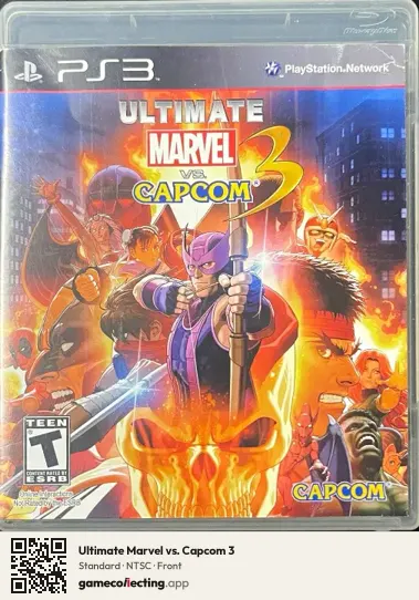 Ultimate Marvel vs. Capcom 3 PlayStation 3, NTSC box front