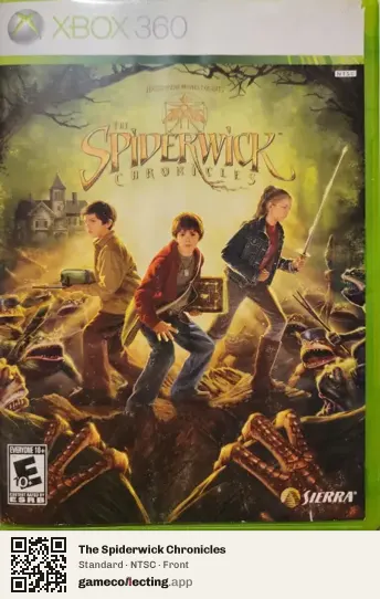 The Spiderwick Chronicles Xbox 360, NTSC box front