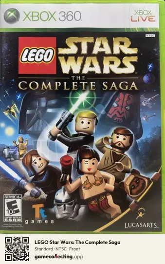 LEGO Star Wars: The Complete Saga Xbox 360, NTSC box front