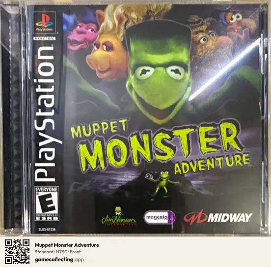 Muppet Monster Adventure PlayStation, NTSC box front