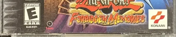 Yu-Gi-Oh! Forbidden Memories, the ESRB box on its front