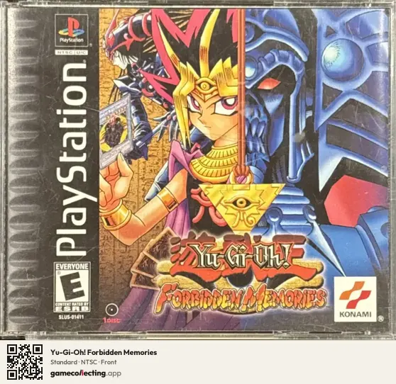 Yu-Gi-Oh! Forbidden Memories PlayStation, NTSC box front