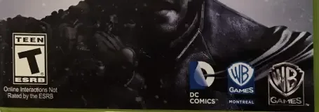 Batman: Arkham Origins, the ESRB box on its front