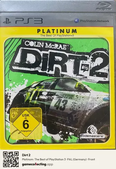 Dirt 2 PlayStation 3, Germany box front