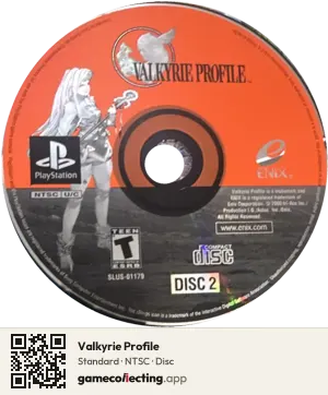 Valkyrie Profile PlayStation, NTSC disc
