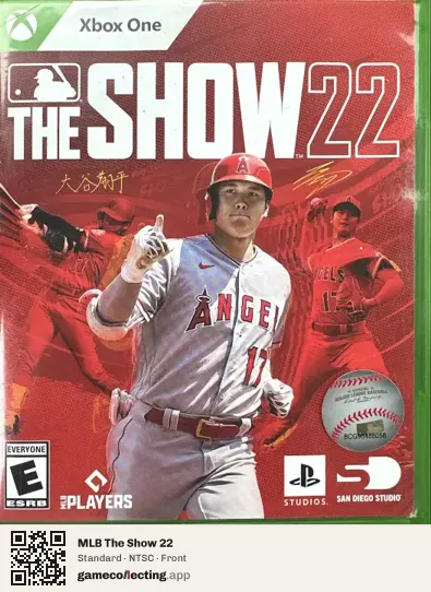 MLB The Show 22 Xbox One, NTSC box front