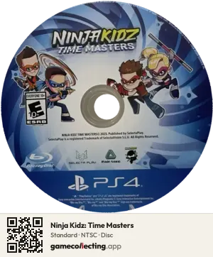 Ninja Kidz: Time Masters PlayStation 4, NTSC disc