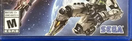 Bayonetta & Vanquish, the ESRB box on its front