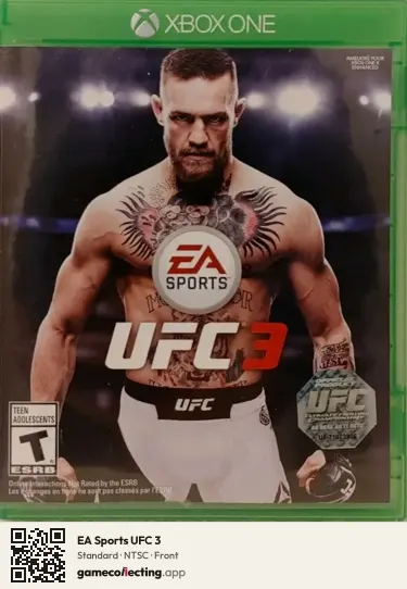 EA Sports UFC 3 Xbox One, NTSC box front