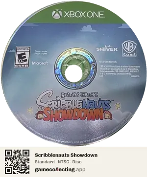 Scribblenauts Showdown Xbox One, NTSC disc