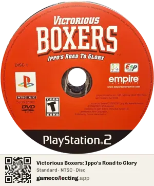 Victorious Boxers: Ippo's Road to Glory PlayStation 2, NTSC disc
