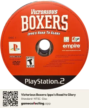 Victorious Boxers: Ippo's Road to Glory PlayStation 2, NTSC disc