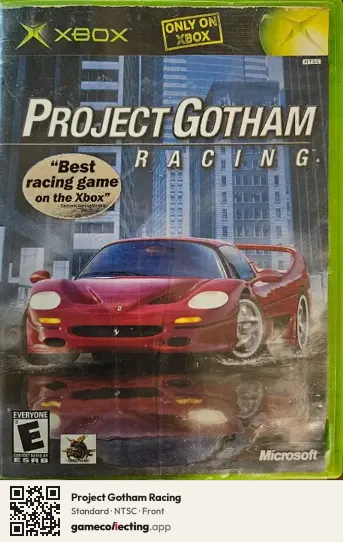 Project Gotham Racing Xbox, NTSC box front