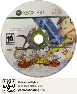 Fairytale Fights Xbox 360, NTSC disc