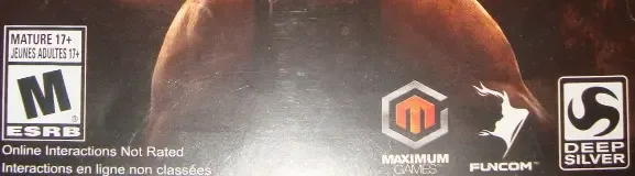 Conan Exiles, the ESRB box on its front