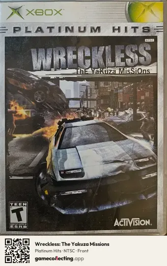Wreckless: The Yakuza Missions Xbox, NTSC box front