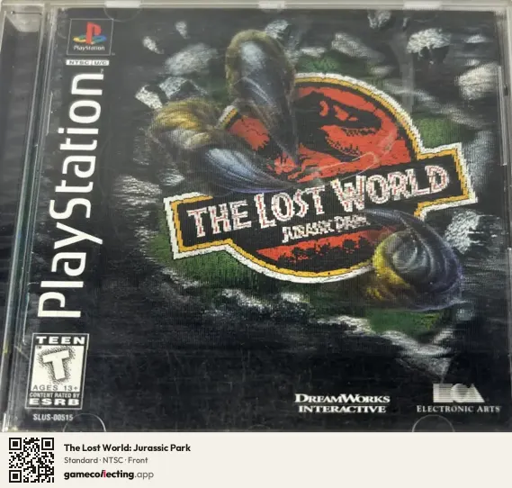 The Lost World: Jurassic Park PlayStation, NTSC box front
