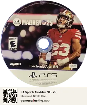EA Sports Madden NFL 25 PlayStation 5, NTSC disc