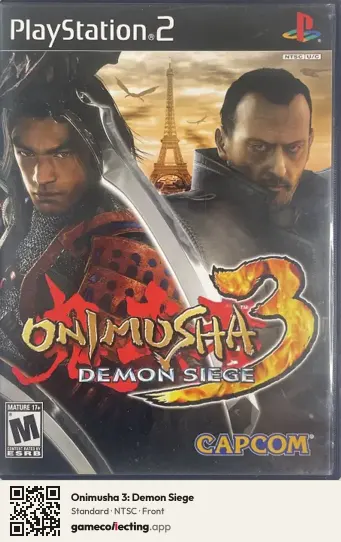 Onimusha 3: Demon Siege PlayStation 2, NTSC box front
