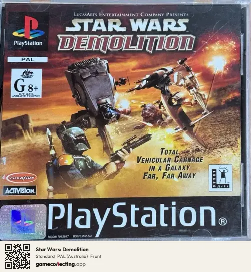 Star Wars: Demolition PlayStation, Australia box front
