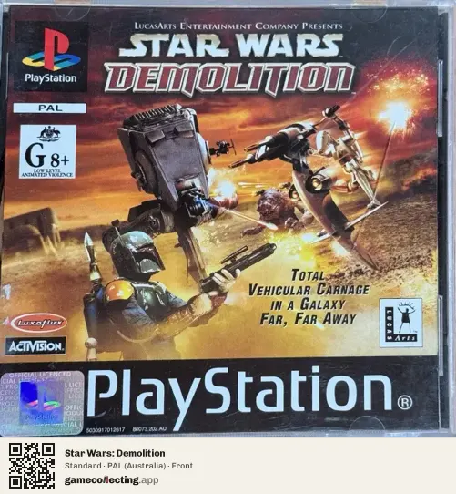 Star Wars: Demolition PlayStation, Australia box front