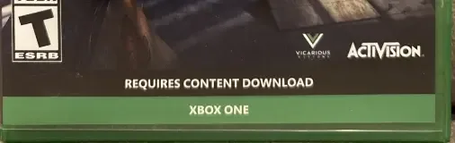 Tony Hawk's Pro Skater 1 + 2, the ESRB box on its front