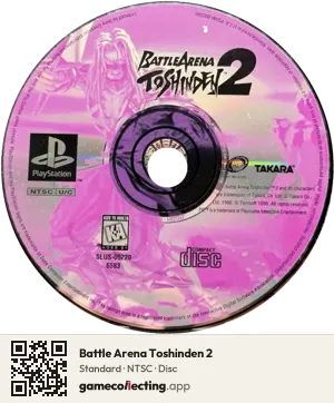 Battle Arena Toshinden 2 PlayStation, NTSC disc