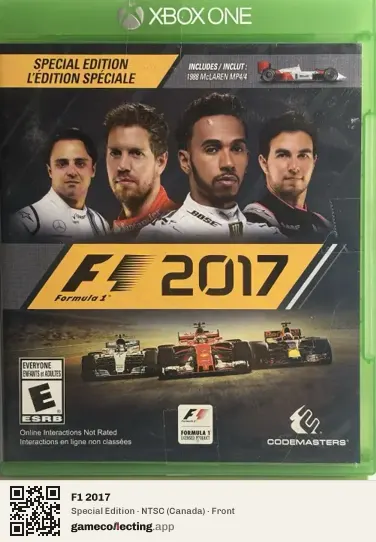 F1 2017 Xbox One, Canada box front