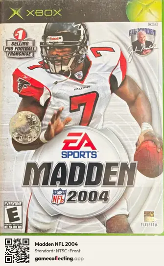Madden NFL 2004 Xbox, NTSC box front