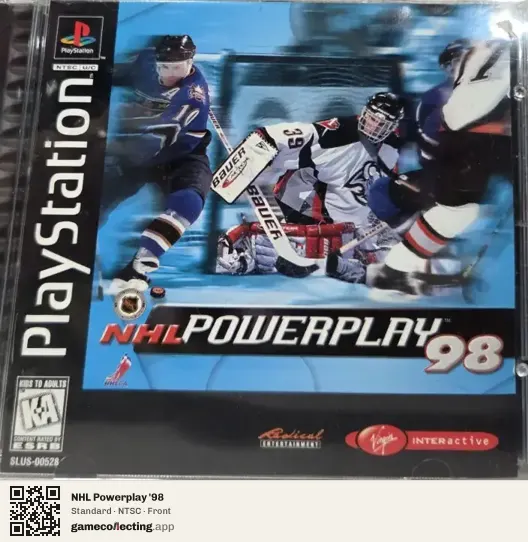 NHL Powerplay '98 PlayStation, NTSC box front