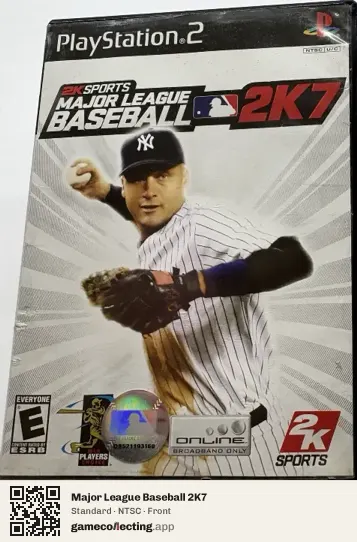 Major League Baseball 2K7 PlayStation 2, NTSC box front