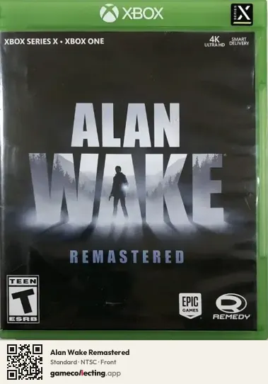 Alan Wake Remastered Xbox Series X, NTSC box front