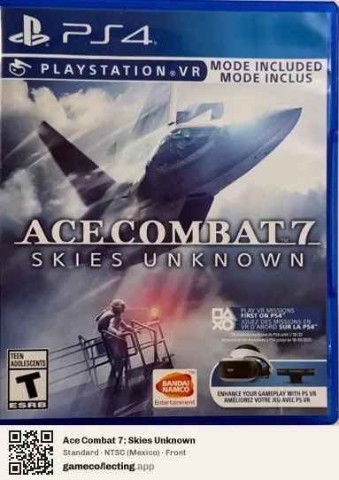 Ace Combat 7: Skies Unknown PlayStation 4, Mexico box front