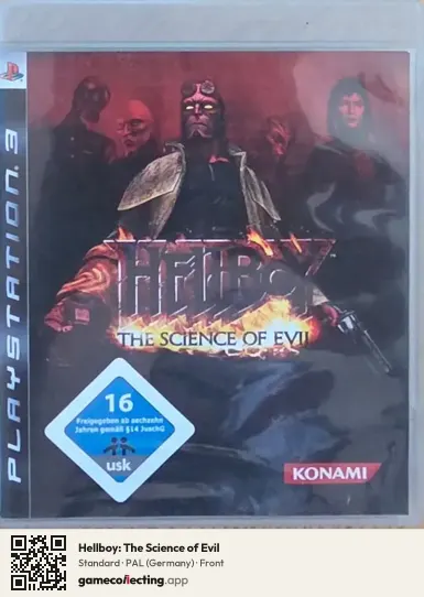 Hellboy: The Science of Evil PlayStation 3, Germany box front