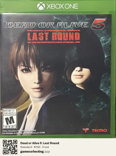 Dead or Alive 5: Last Round Xbox One, NTSC box front