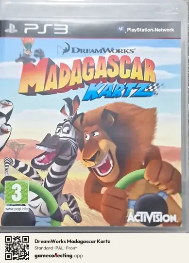 DreamWorks Madagascar Kartz PlayStation 3, PAL box front