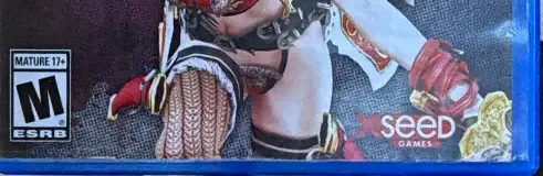 Onechanbara ZII: Chaos, the ESRB box on its front