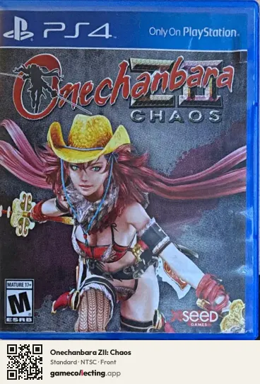 Onechanbara ZII: Chaos PlayStation 4, NTSC box front