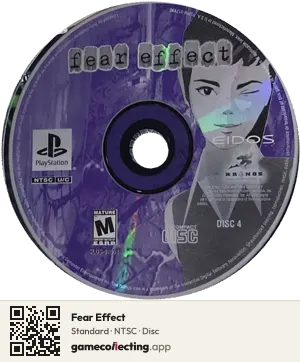 Fear Effect PlayStation, NTSC disc