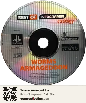 Worms Armageddon PlayStation, PAL disc