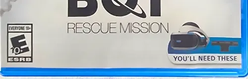 Astro Bot Rescue Mission, the ESRB box on its front