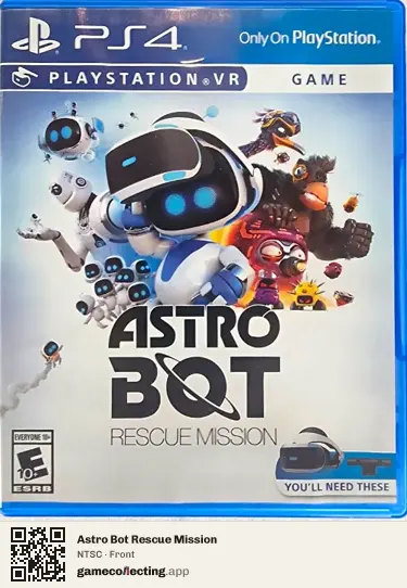 Astro Bot Rescue Mission PlayStation 4, NTSC box front